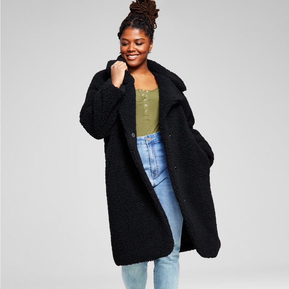 BCBGEneration black teddy winter coat